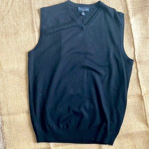 Black Wool Vest